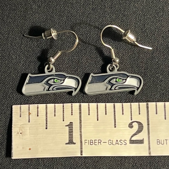 Seattle Seahawks Earrings - Picture 8 of 12